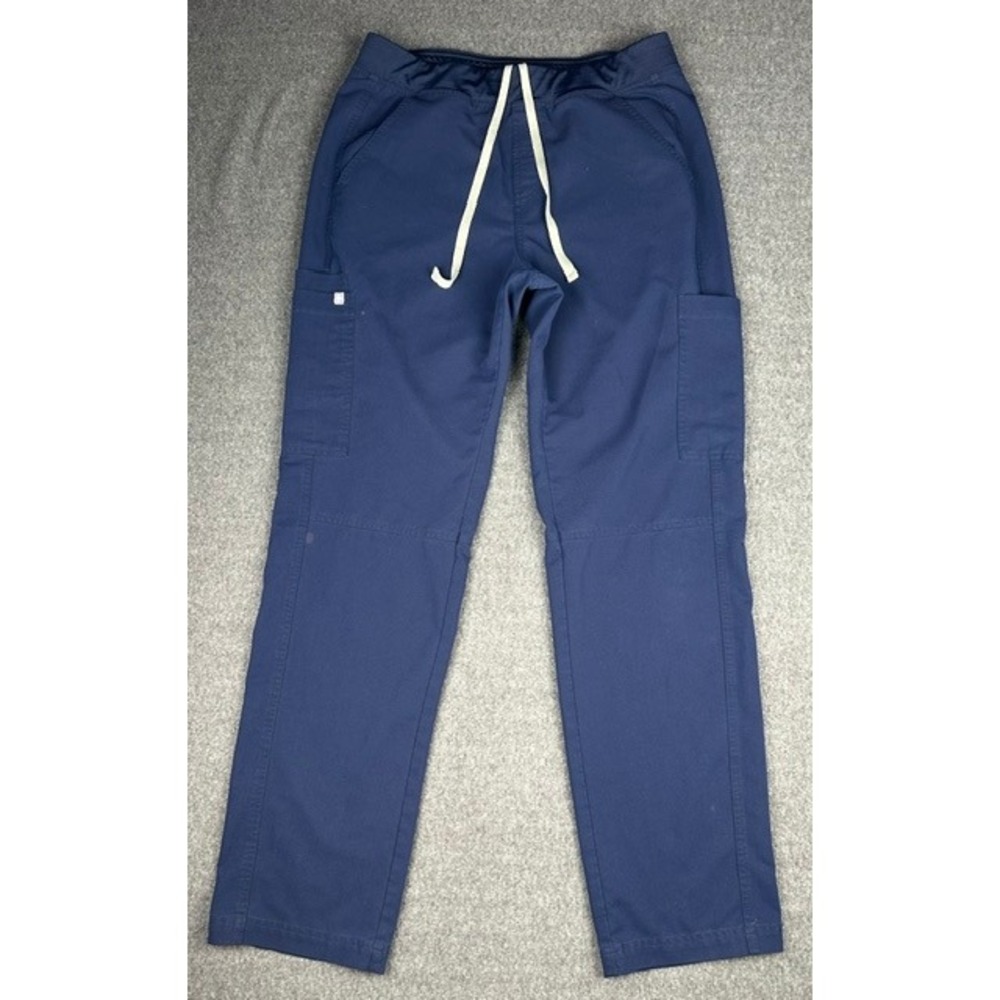 Figs Technical Collection Navy Blue Cargo Scrub Pants T2001 Mens Size L